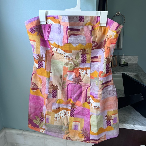 Peppermayo Exclusive - Sun and Sand Bustier Mini Dress - Sunset Building - Picture 2 of 6